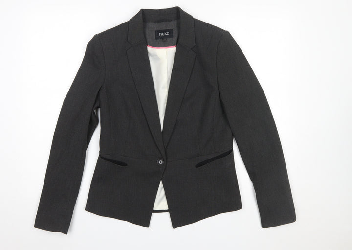 Next Women’s Black Size 10R Slim Fit Single-Breasted Blazer