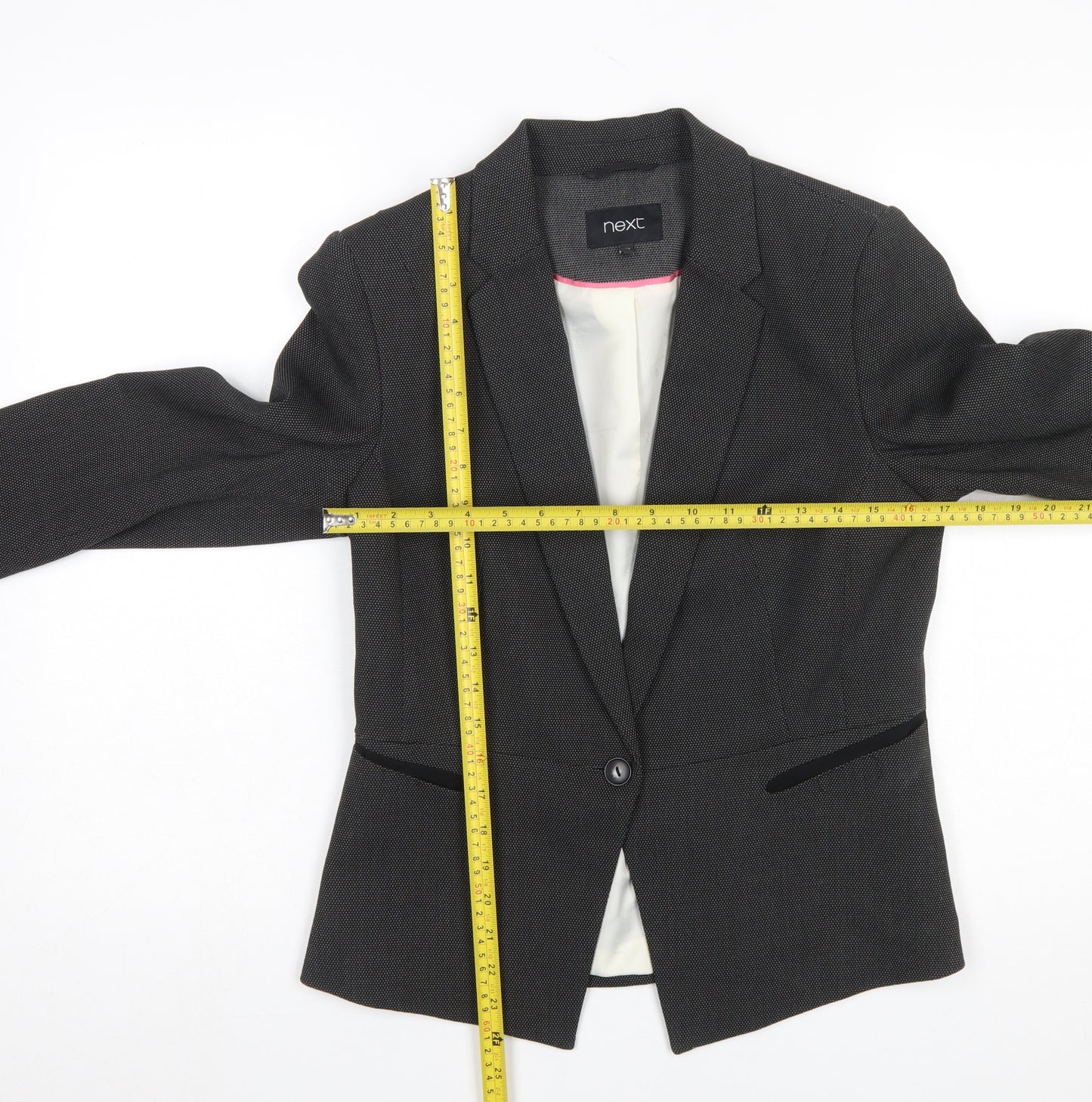 Next Women’s Black Size 10R Slim Fit Single-Breasted Blazer