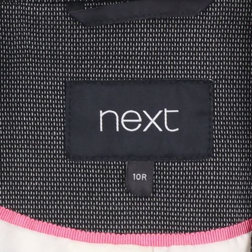 Next Women’s Black Size 10R Slim Fit Single-Breasted Blazer