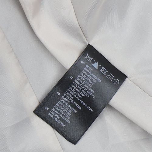 H&M Women's Black Slim Fit Blazer Jacket Size 6 Tailored Workwear