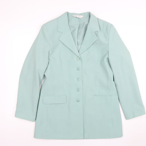Modern Classics Women's Green Blazer Jacket Size 12 Regular Fit