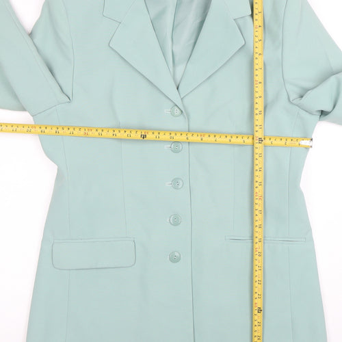 Modern Classics Women's Green Blazer Jacket Size 12 Regular Fit