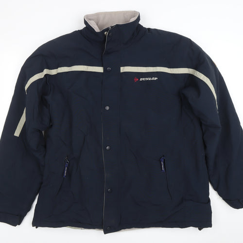 Dunlop Men Blue XL Puffer Jacket Windproof Water Resistant