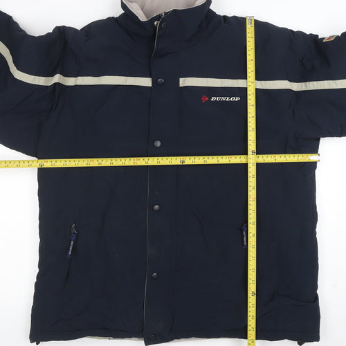Dunlop Men Blue XL Puffer Jacket Windproof Water Resistant