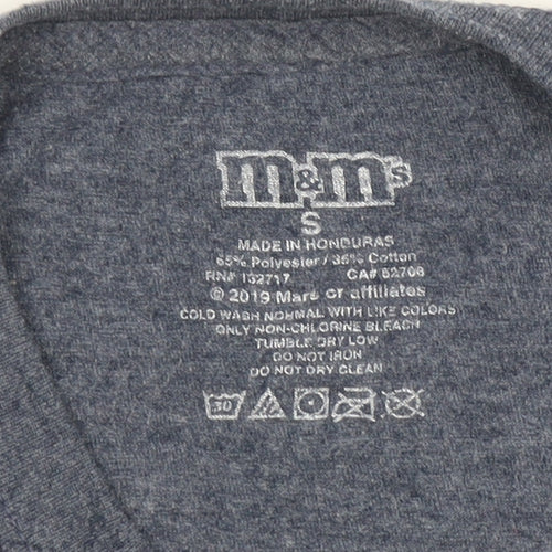 M&M's Men's Blue Graphic Las Vegas Short Sleeve T-Shirt Size S
