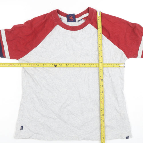 Superdry Women’s Multicoloured Raglan 3/4 Sleeve Organic Cotton T-Shirt Size 12
