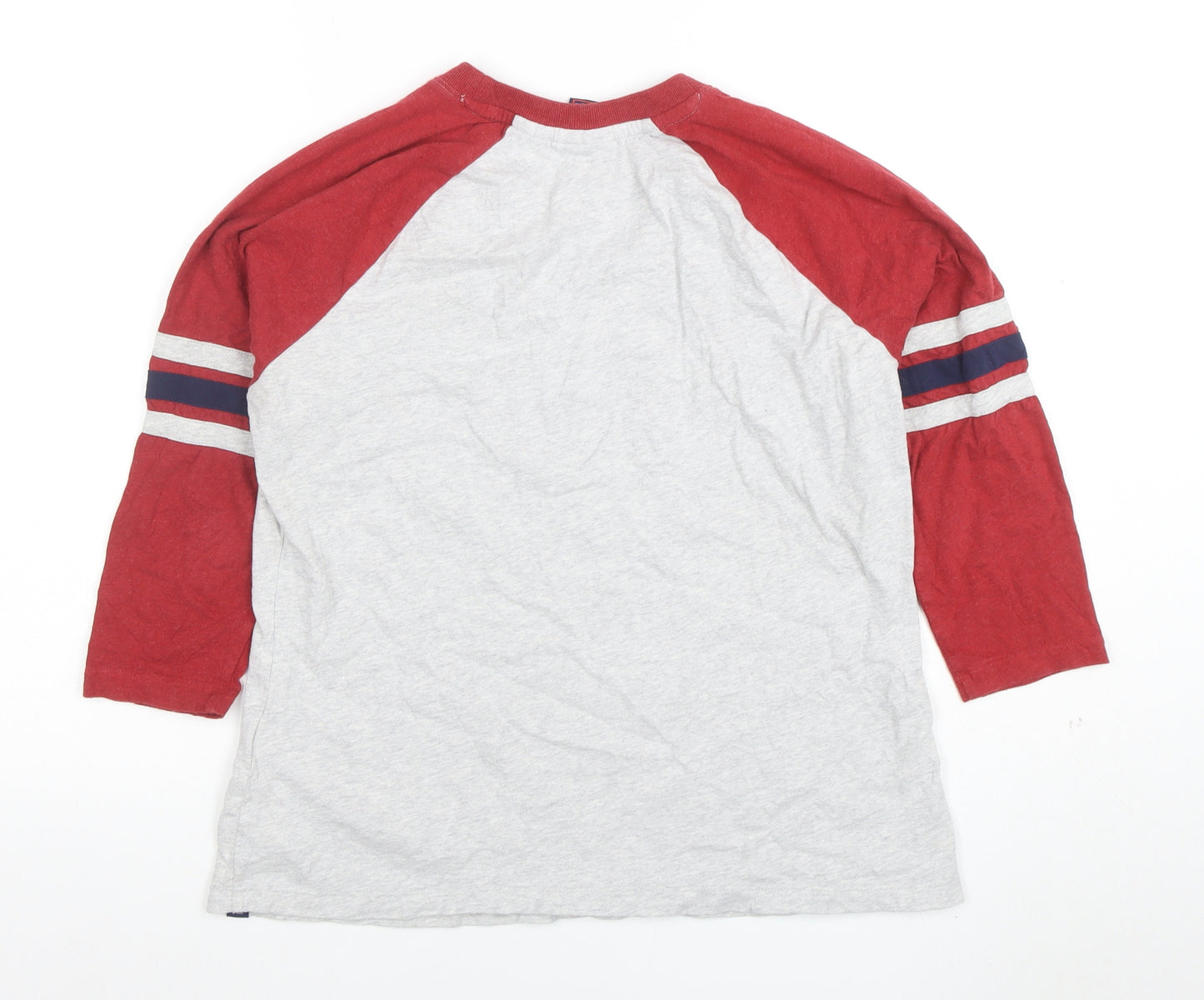 Superdry Women’s Multicoloured Raglan 3/4 Sleeve Organic Cotton T-Shirt Size 12