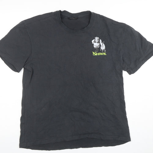 DreamWorks Shrek Black Graphic Men’s T-Shirt Size S Movie Print