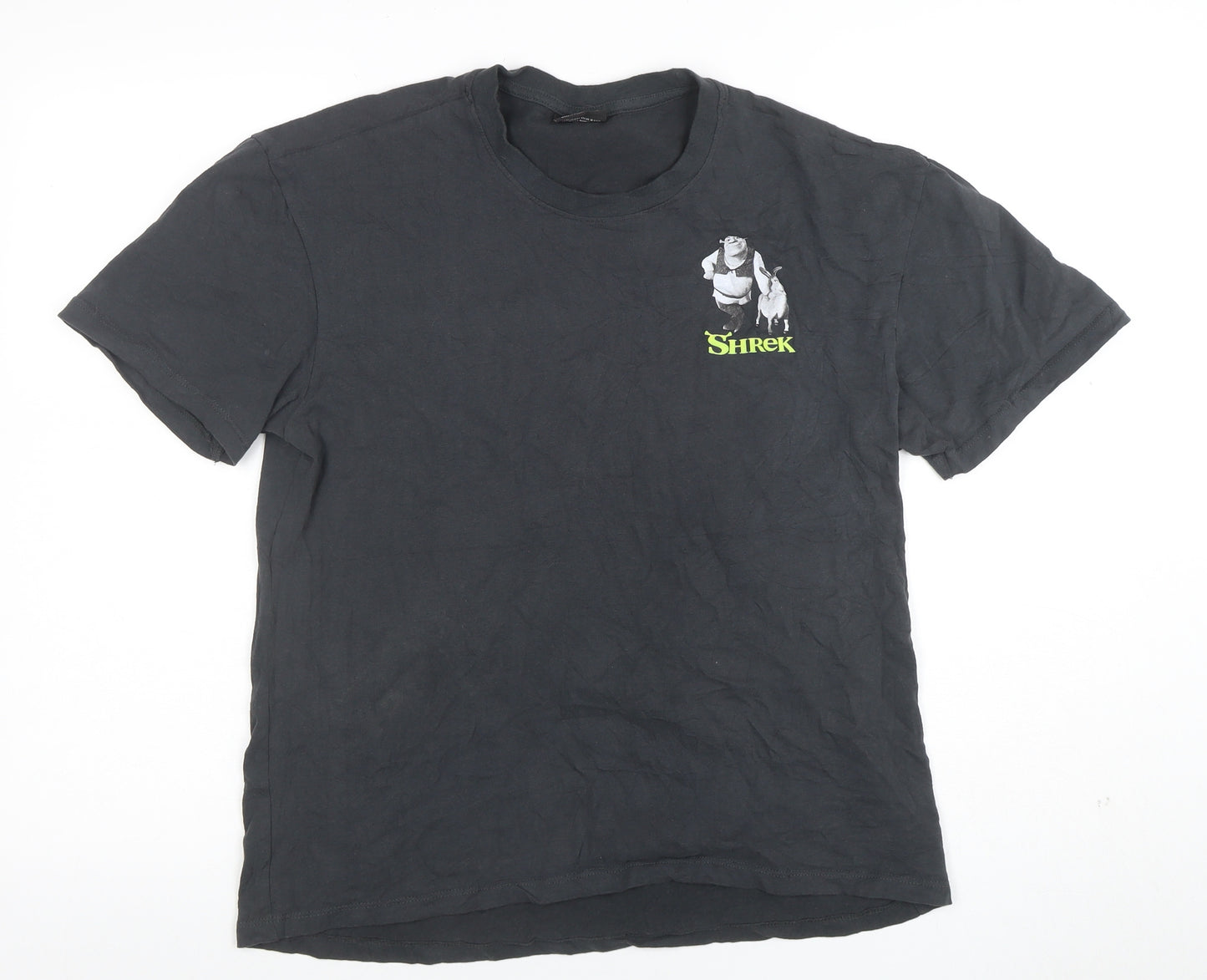 DreamWorks Shrek Black Graphic Men’s T-Shirt Size S Movie Print