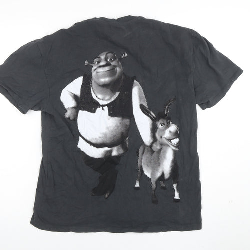 DreamWorks Shrek Black Graphic Men’s T-Shirt Size S Movie Print