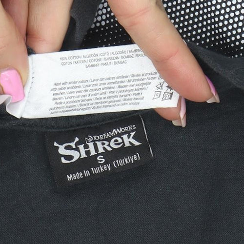 DreamWorks Shrek Black Graphic Men’s T-Shirt Size S Movie Print