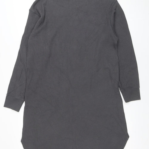 Uniqlo Women Grey M Long Sleeve Knit T-Shirt Dress