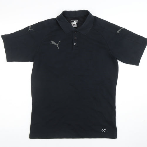 Puma Men’s Black Regular Fit Performance Polo Shirt Size M
