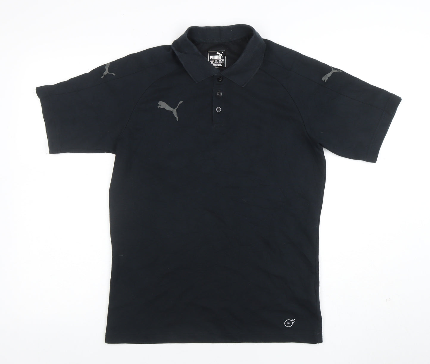 Puma Men’s Black Regular Fit Performance Polo Shirt Size M