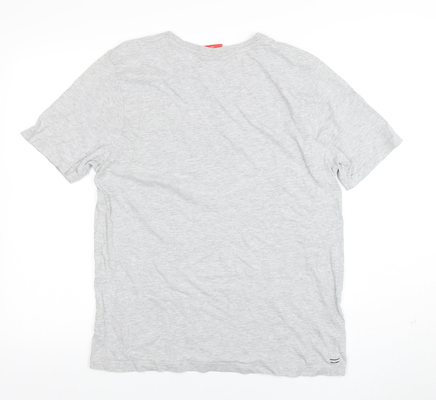 Slazenger Men’s Grey Crew Neck Short Sleeve Cotton T-Shirt M