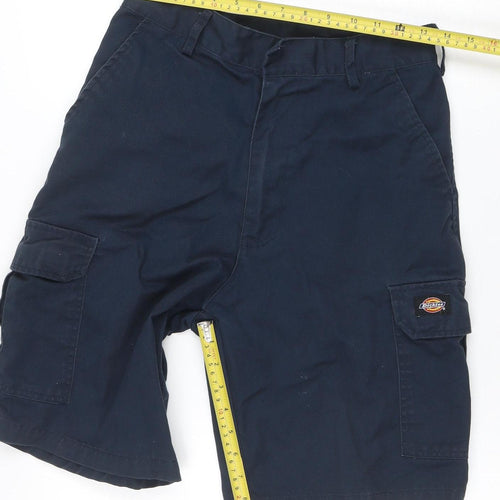 Dickies Mens Blue Cargo Work Shorts Size 30 Regular Fit