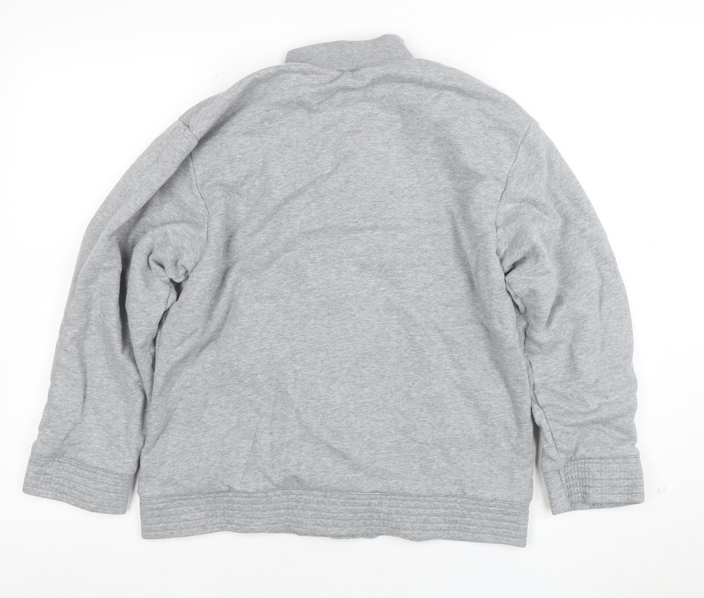Nike Girls Grey Bomber Jacket Lined Cotton Blend Size 12-13 Years