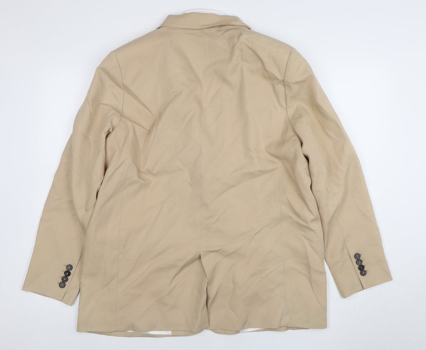 Zara Women Beige XL Single-Breasted Blazer Jacket