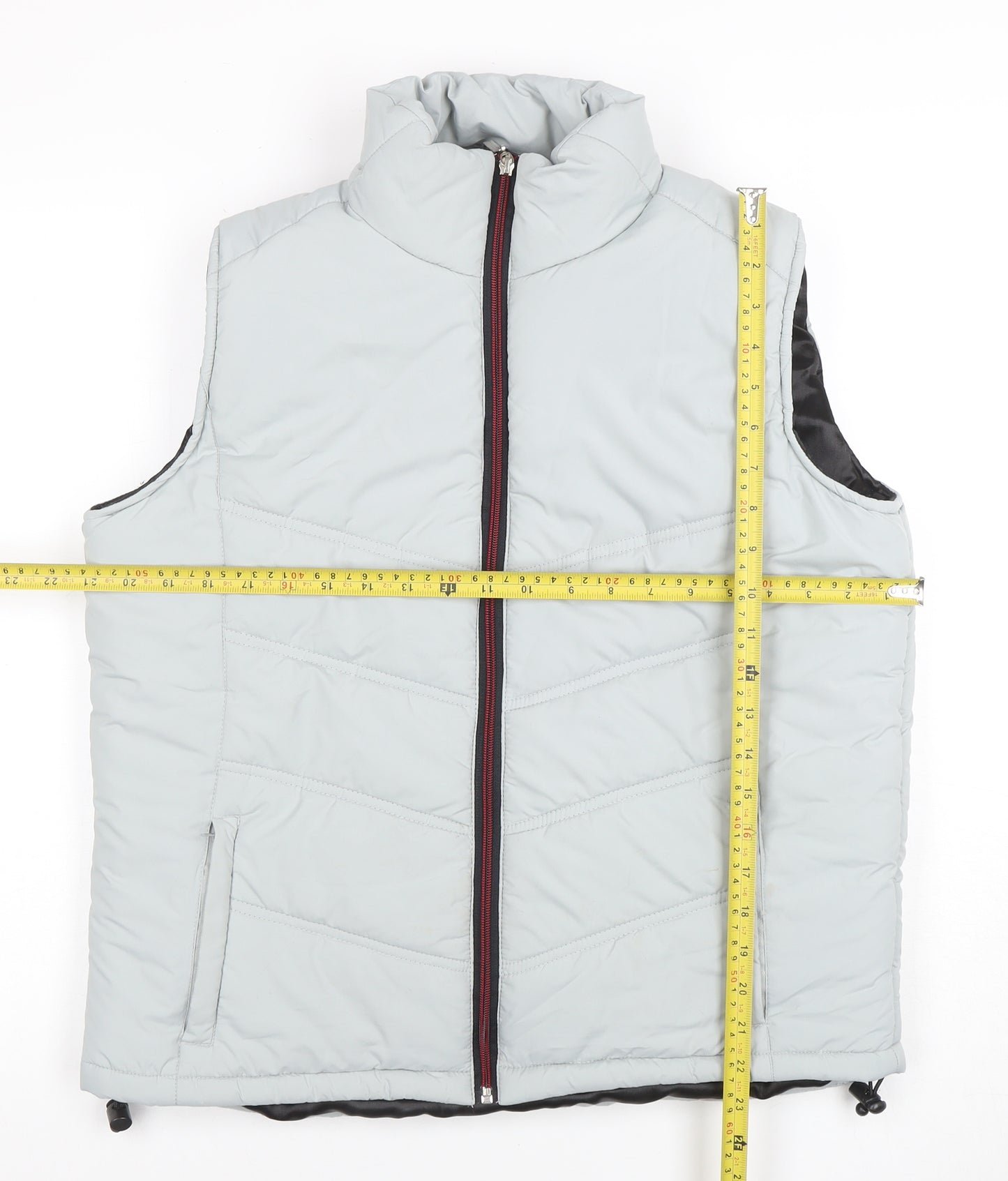 Slazenger Men's Grey L Bodywarmer Waistcoat Polyester Zip Padded