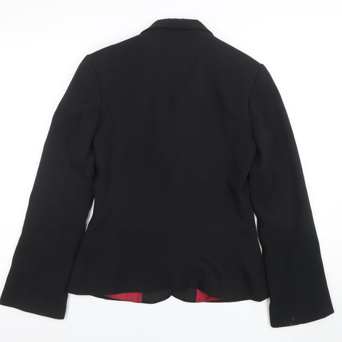 River Island Black Shawl Lapel Tuxedo Blazer Women Size 8
