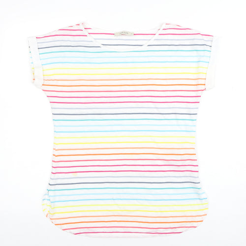 Oasis Women’s Multicoloured Striped Basic T-Shirt XS