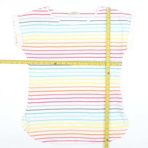 Oasis Women’s Multicoloured Striped Basic T-Shirt XS