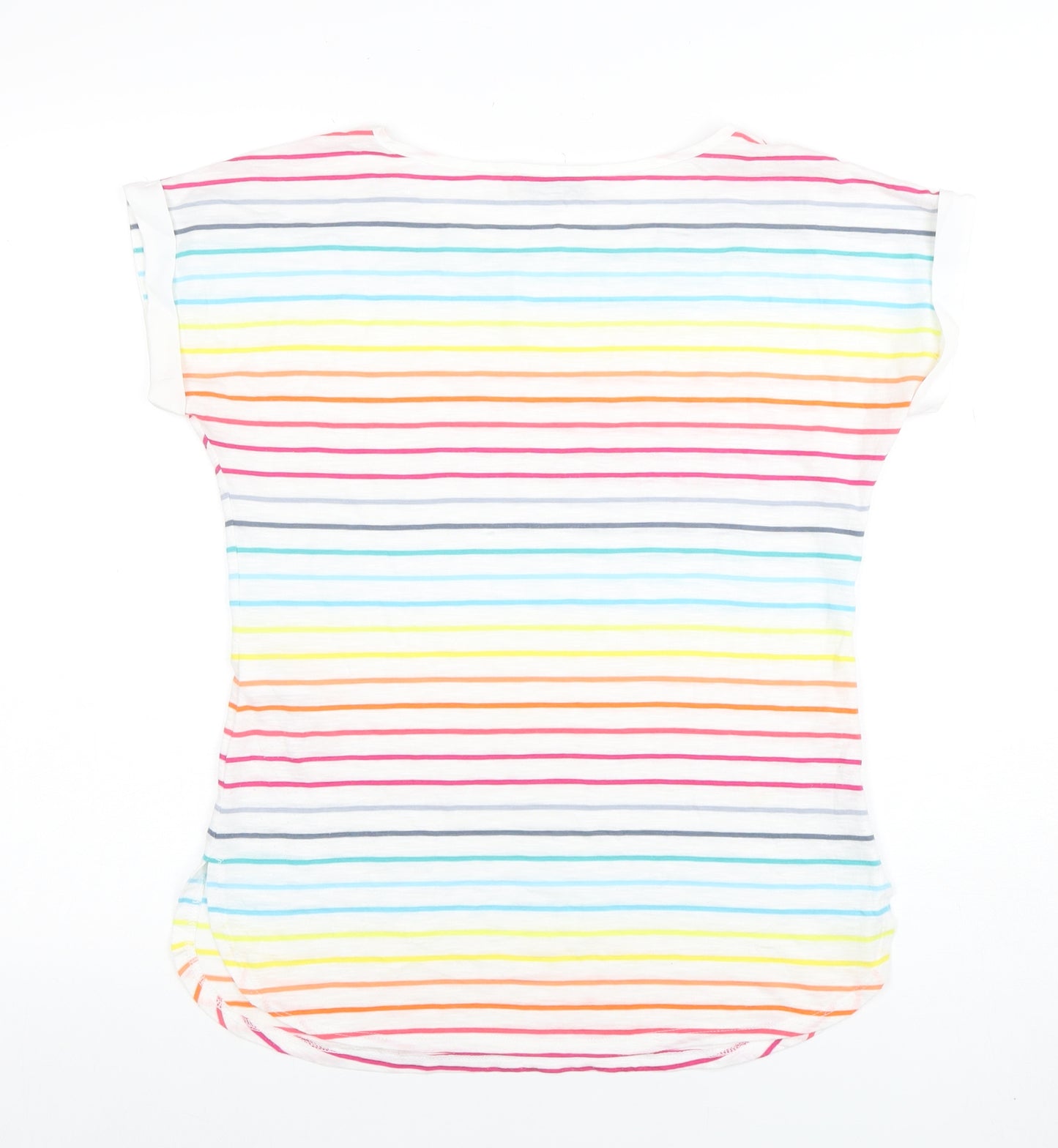 Oasis Women’s Multicoloured Striped Basic T-Shirt XS