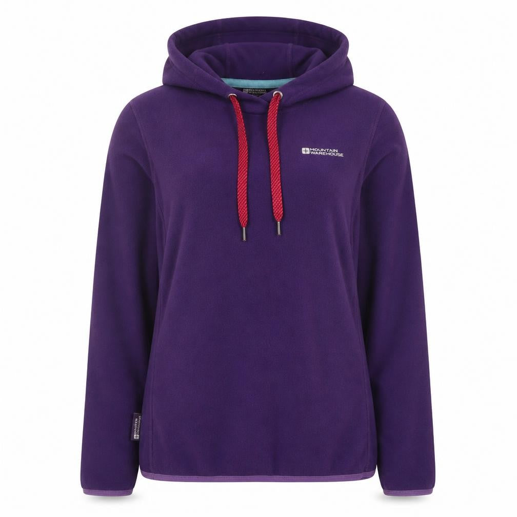 Mountain Warehouse Womens Purple Pullover Hoodie UK 12 Fleece