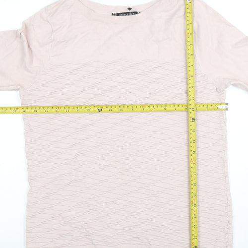 Principles by Ben de Lisi Women Beige Size 16 3/4 Sleeve Boat Neck Jumper