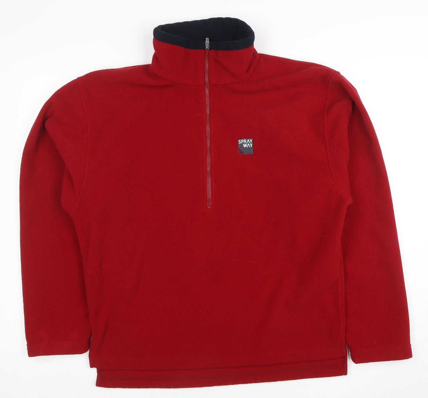 Sprayway Men’s Red Fleece 1/4 Zip Outdoor Jacket Size M