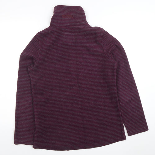 Regatta Women’s Purple Striped 1/2 Zip Fleece Sweatshirt UK 10
