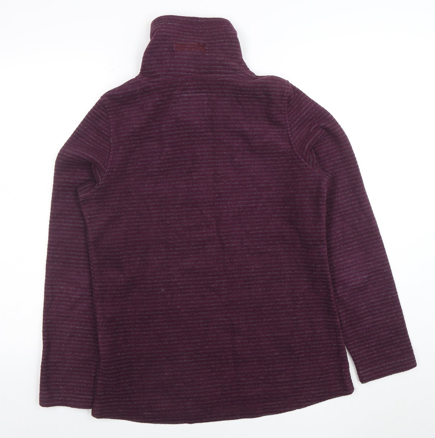 Regatta Women’s Purple Striped 1/2 Zip Fleece Sweatshirt UK 10