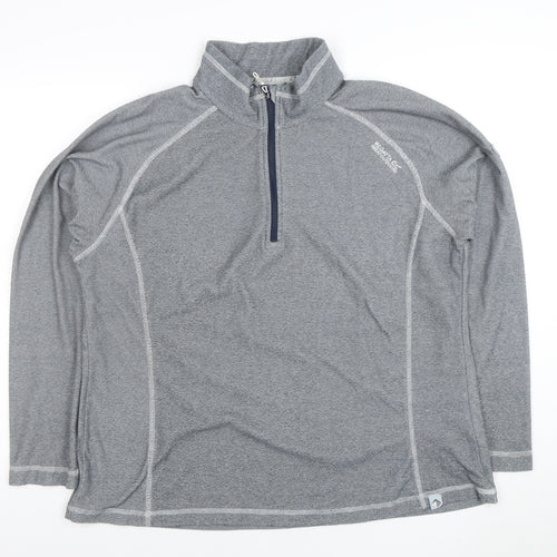 Regatta Great Outdoors Women's Grey Half Zip Pullover Sweatshirt Size 16