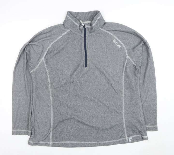 Regatta Great Outdoors Women's Grey Half Zip Pullover Sweatshirt Size 16