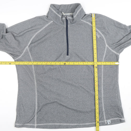 Regatta Great Outdoors Women's Grey Half Zip Pullover Sweatshirt Size 16