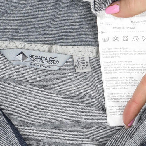 Regatta Great Outdoors Women's Grey Half Zip Pullover Sweatshirt Size 16