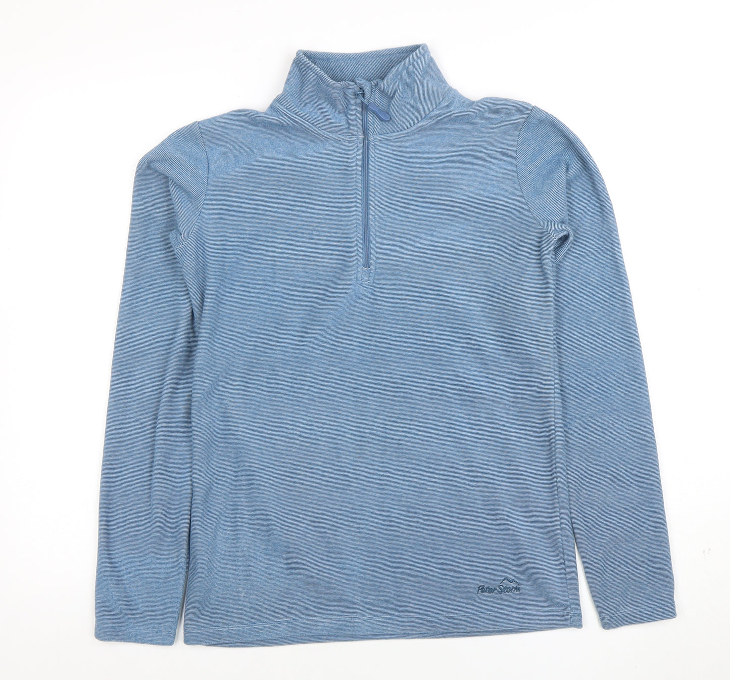 Peter Storm Women Blue Size 10 1/2 Zip Fleece Pullover Sweatshirt