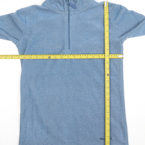 Peter Storm Women Blue Size 10 1/2 Zip Fleece Pullover Sweatshirt