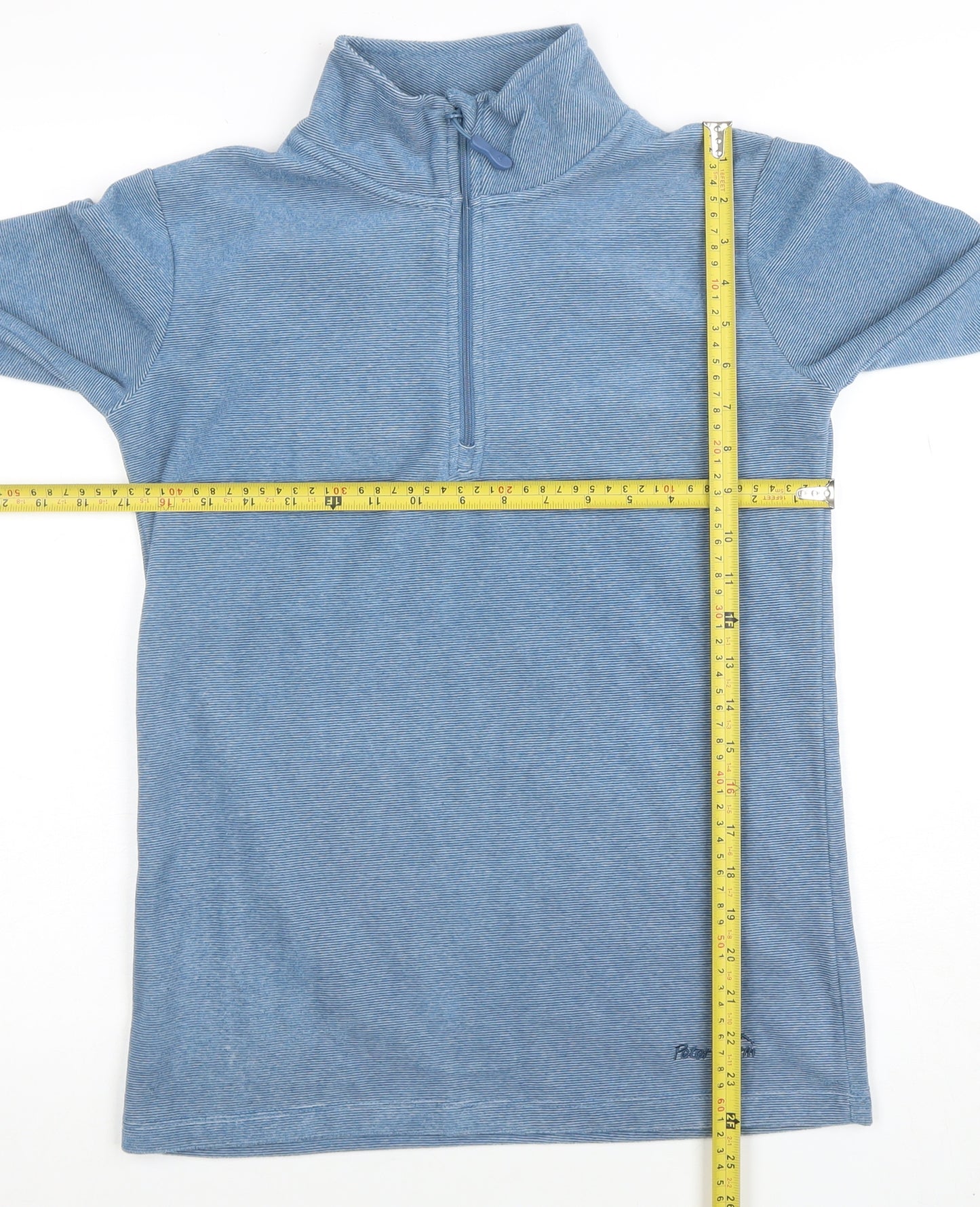 Peter Storm Women Blue Size 10 1/2 Zip Fleece Pullover Sweatshirt