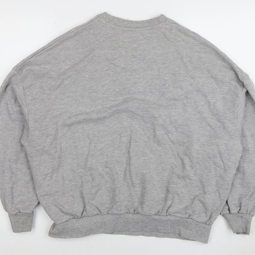 Chelsea Peers Women Grey Small Crew Neck Pullover Sweatshirt