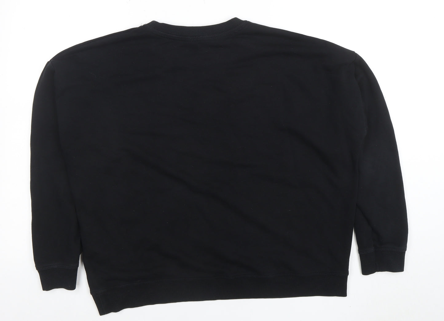 New Look Womens Black Friends TV Sweatshirt Size 12 Cotton Blend
