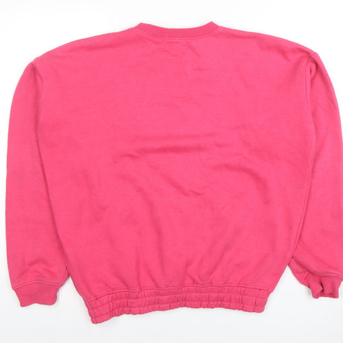 PrettyLittleThing Women Pink XS Pullover Sweatshirt Cotton Blend
