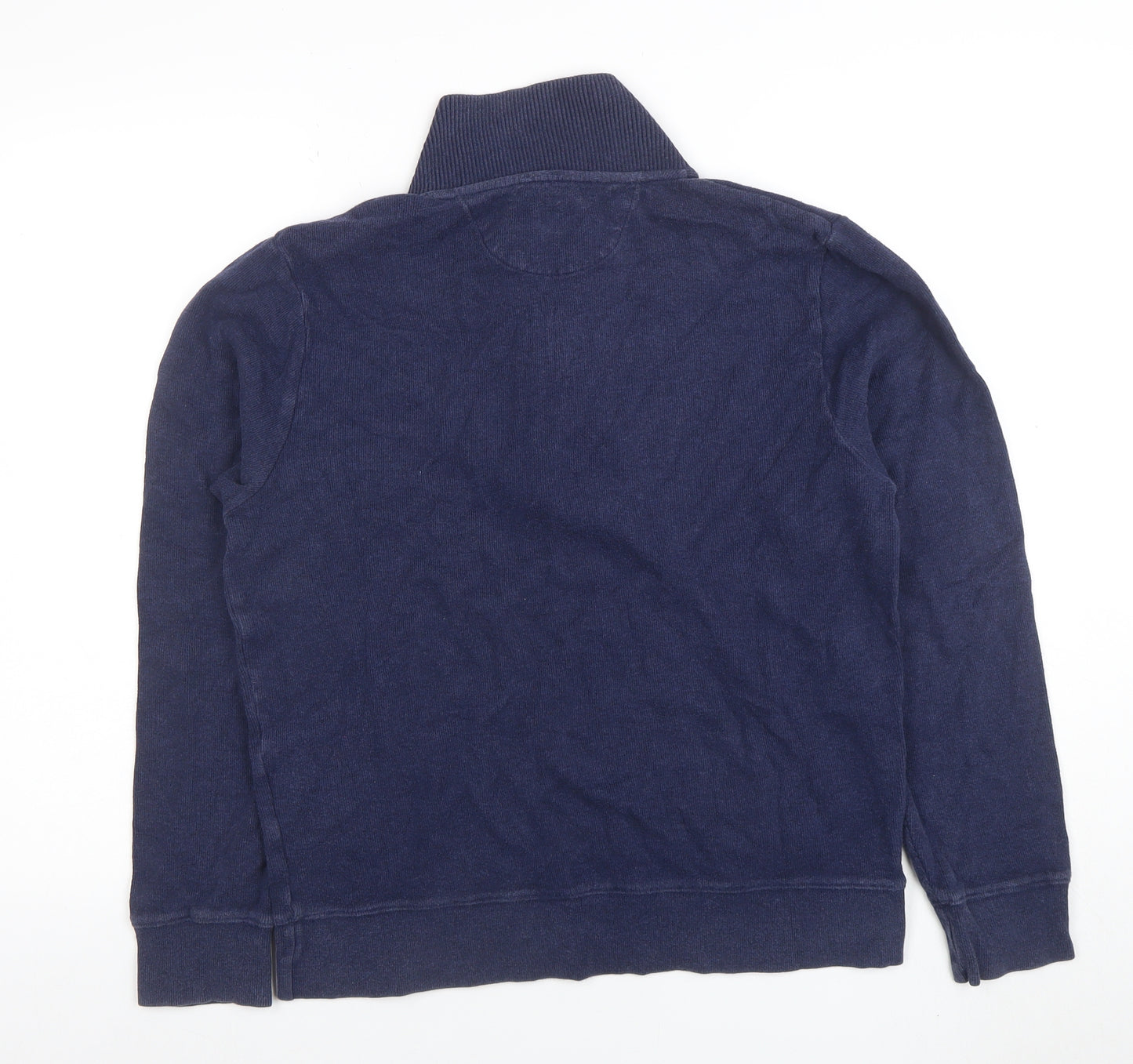 GANT Men's Blue 1/4 Zip Cotton Sweatshirt Size S