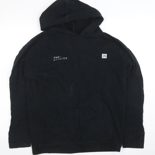 THG Studios Men's Black Pullover Hoodie Size S Logo Graphic