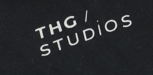 THG Studios Men's Black Pullover Hoodie Size S Logo Graphic