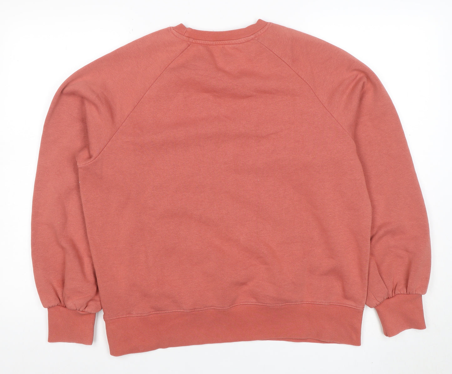 Next Women’s Pink Sequin Heart Pullover Sweatshirt Size L