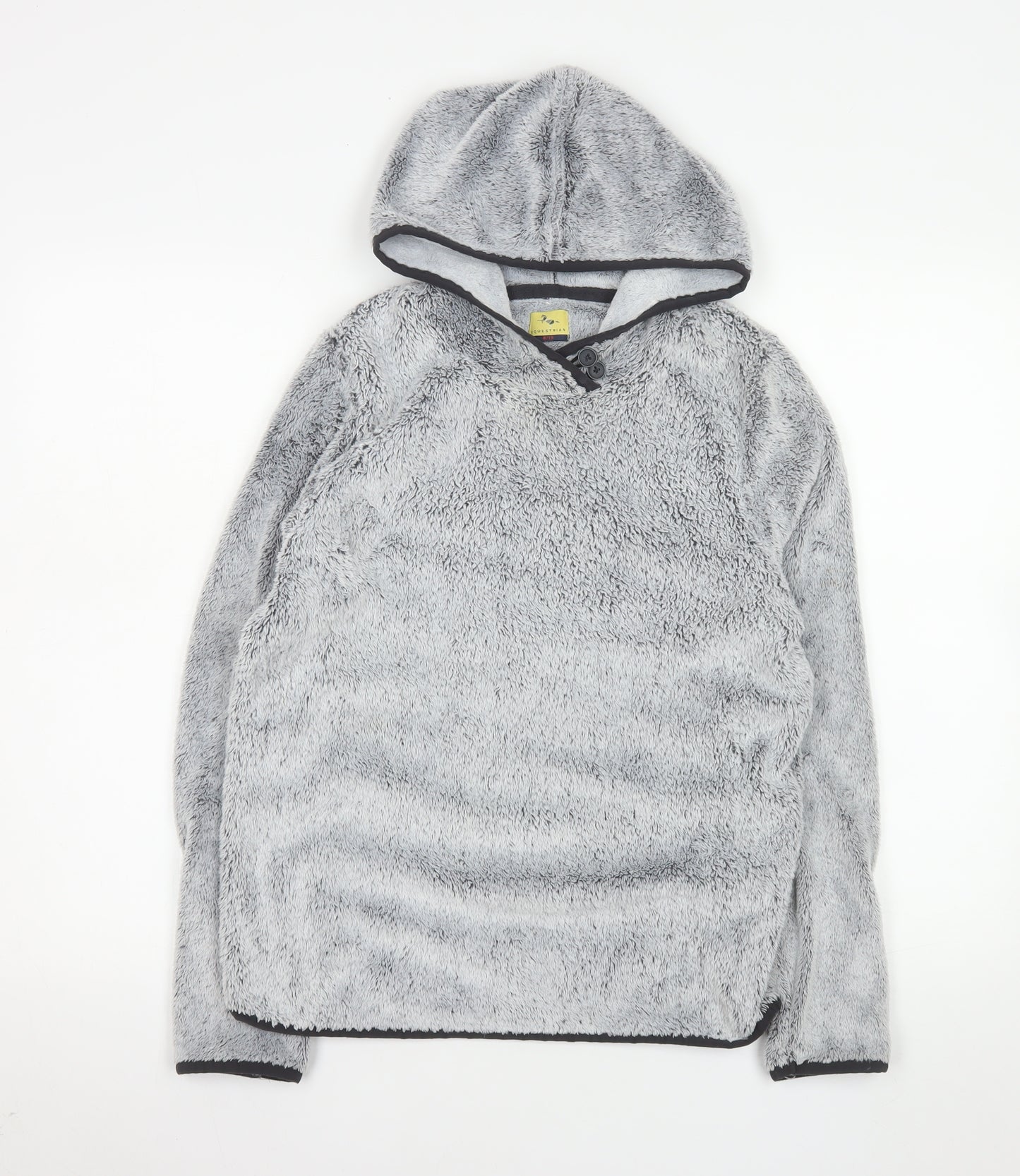 Equestrian Women Grey Size 8/10 Fleece Pullover Hoodie