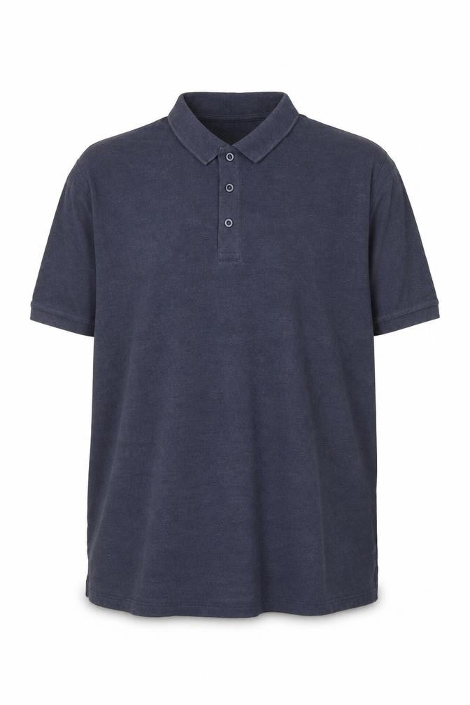 Jacamo Men's Blue 1X Regular Fit Short Sleeve Polo Shirt