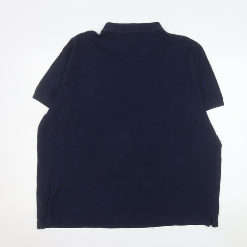 Jacamo Men's Blue 1XL Cotton Short Sleeve Polo Shirt