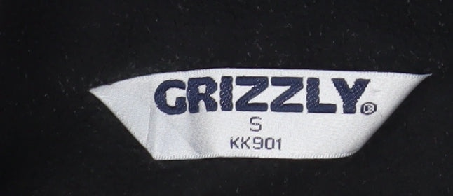 Grizzly Men's Black 1/4 Zip Fleece Pullover Sweatshirt Small Porsche 911